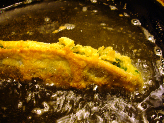 libyan food Fried Fish with Mashed Potato Filling Mbatan Kawali سمك