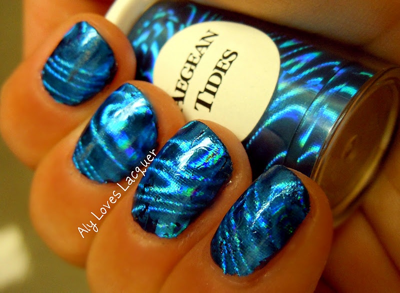 Dollar Nail Art Transfer Foils Aegean Tides Aly Loves Lacquer