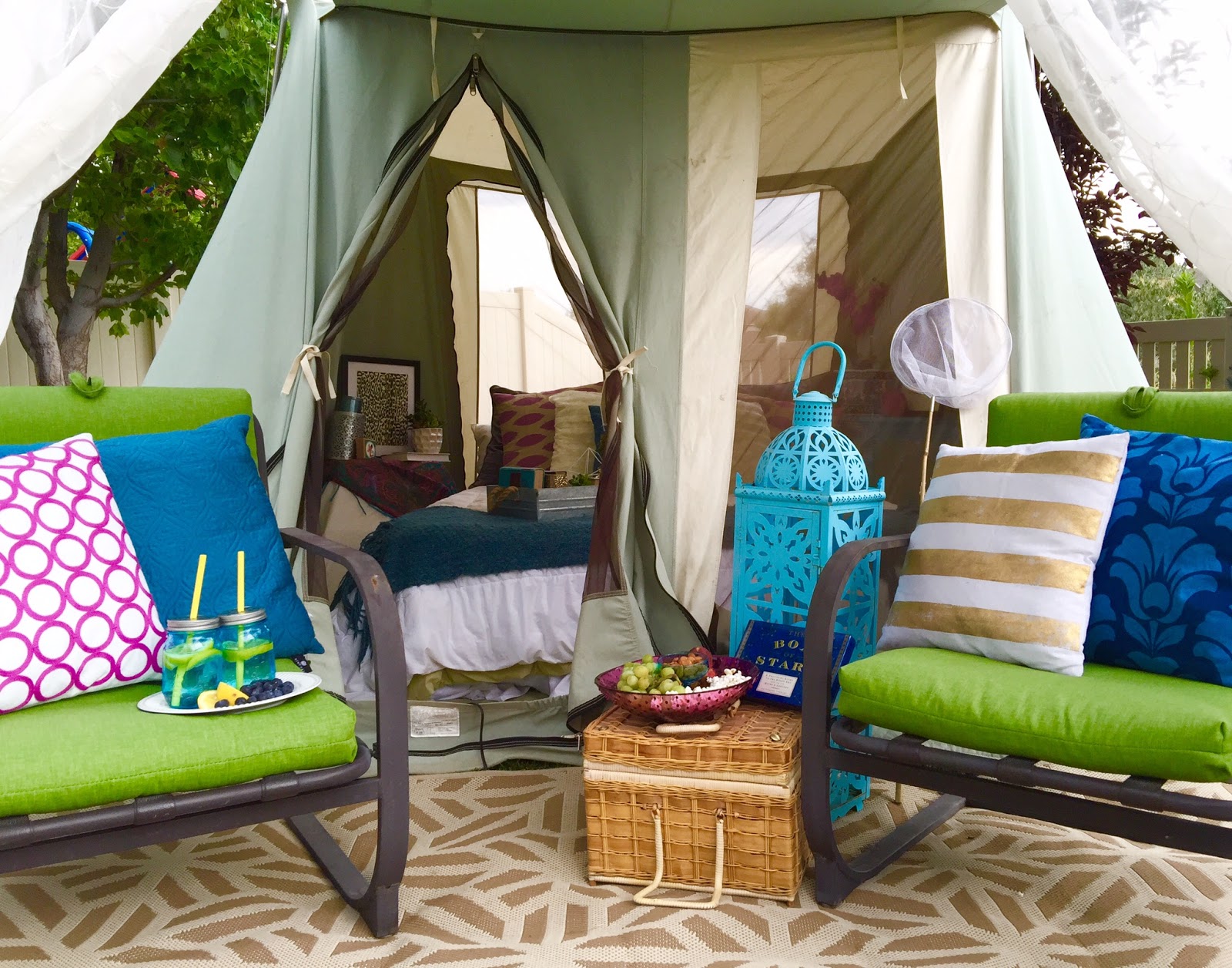 restlessrisa BACKYARD TENT GLAMPING