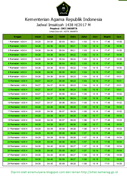 Jadwal Puasa