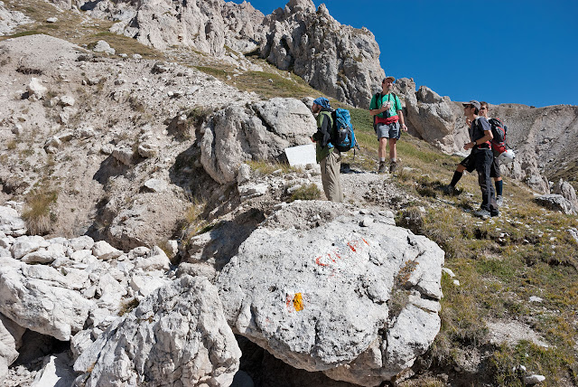 Attacco della via Cieri al monte Infornace