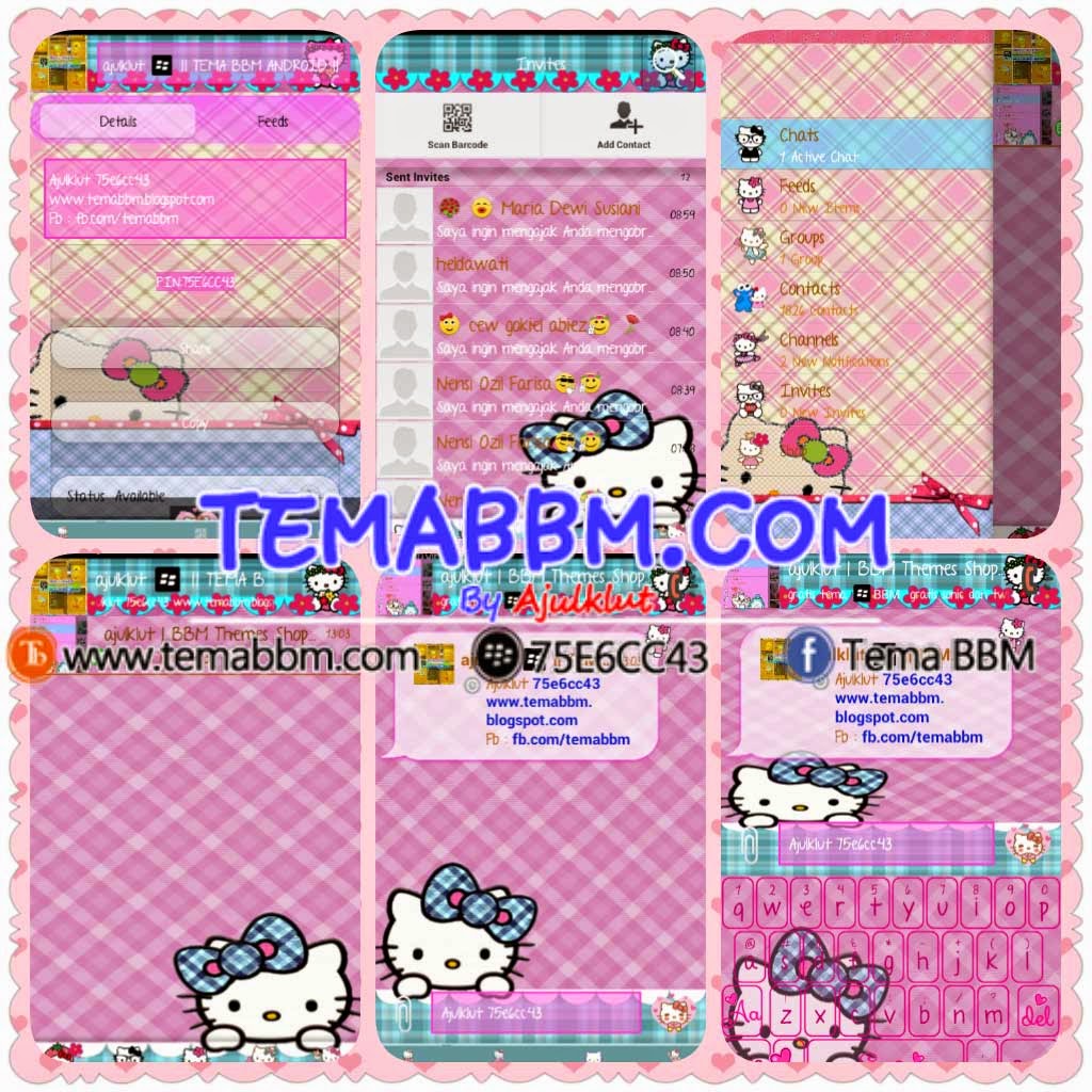 Tema BBM Hello Kitty Tema BBM Hello Kitty