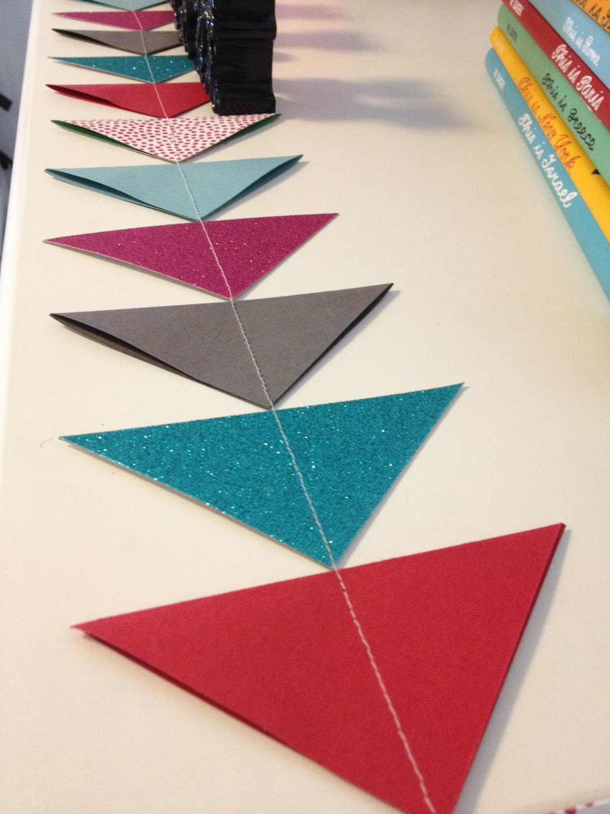 Inspired Whims DIY Triangle Confetti Garland