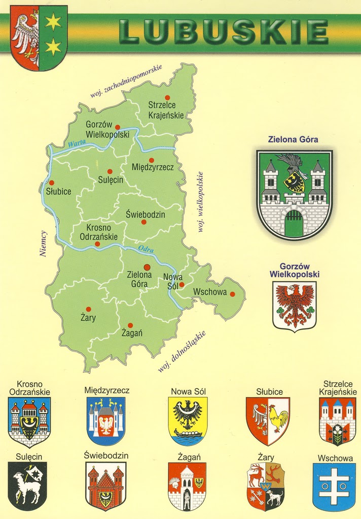 Poland on Postcards Województwo lubuskie / Lubusz Region