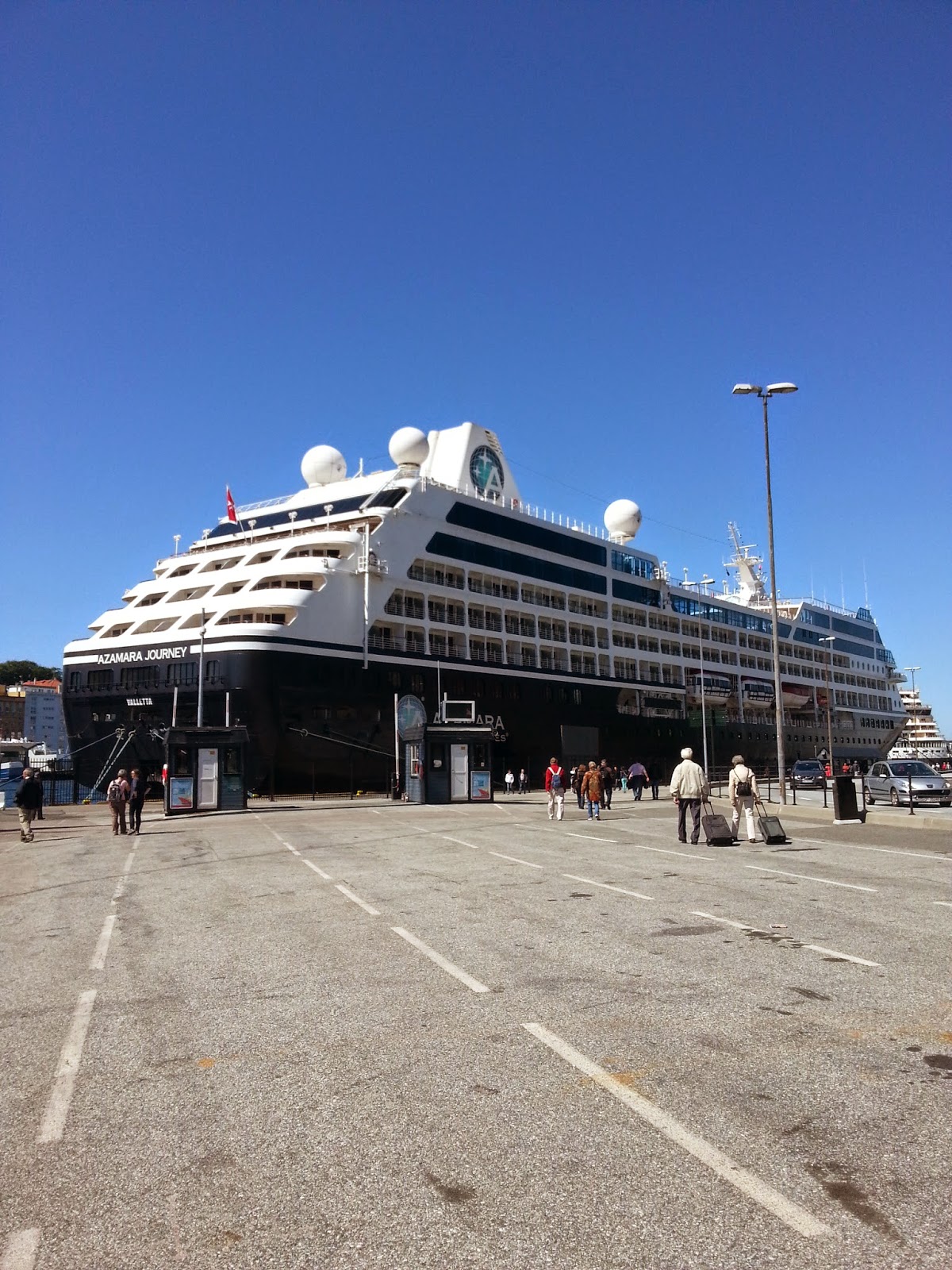 Cruise Ship Azamara Journey (R Six) in Bergen, Norway Cruise Ship Azamara Journey (R Six) in Bergen, Norway