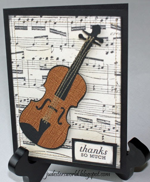Judester's World Thank you card for Violin teacher, using SCAL2