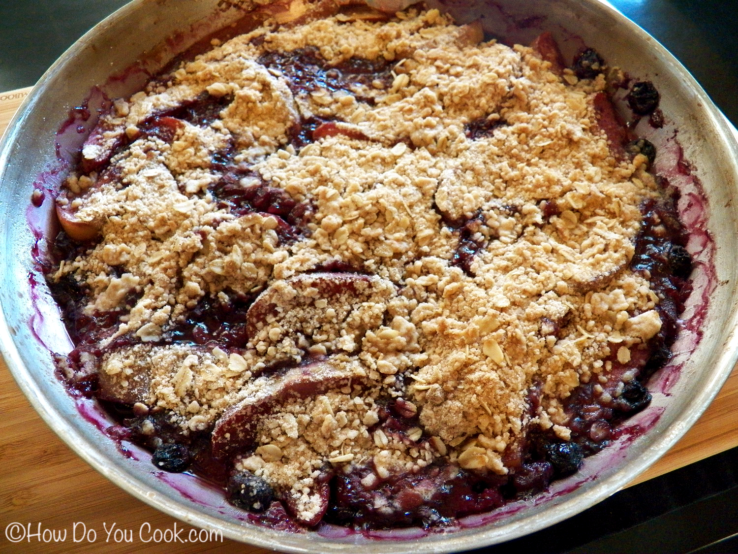 How Do You Apple and Blueberry Crisp with Hard Cider