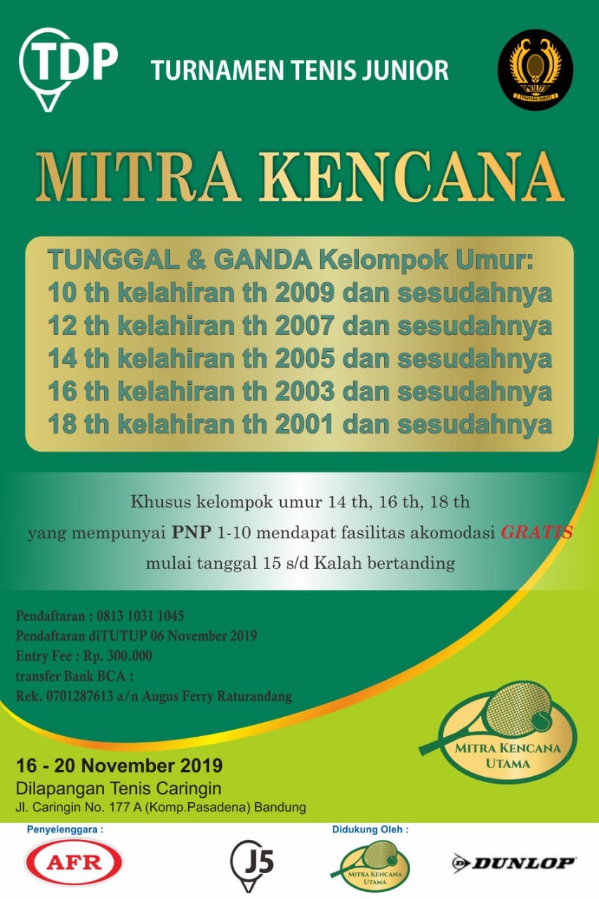 Turnamen Tenis Yunior Mitra Kencana