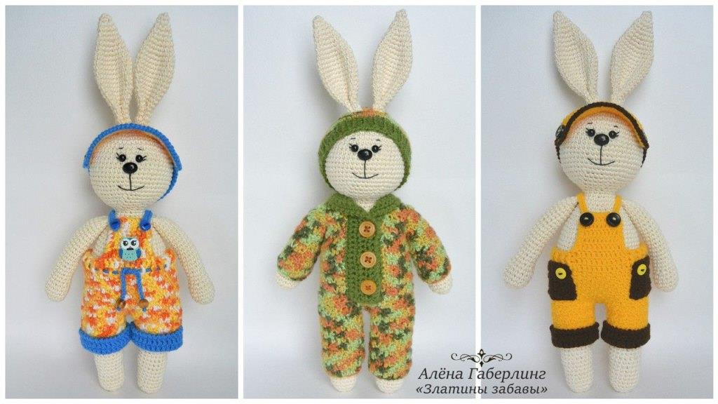 Зайки игрушки амигуруми Зайки игрушки амигуруми