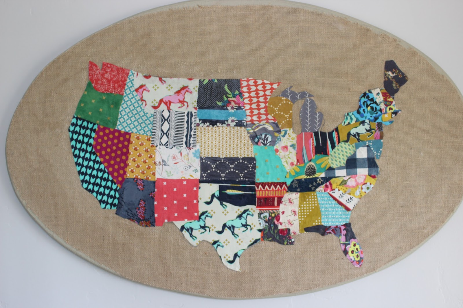 Tweetle Dee Design Co. My Country Fabric Collage Fresh Living