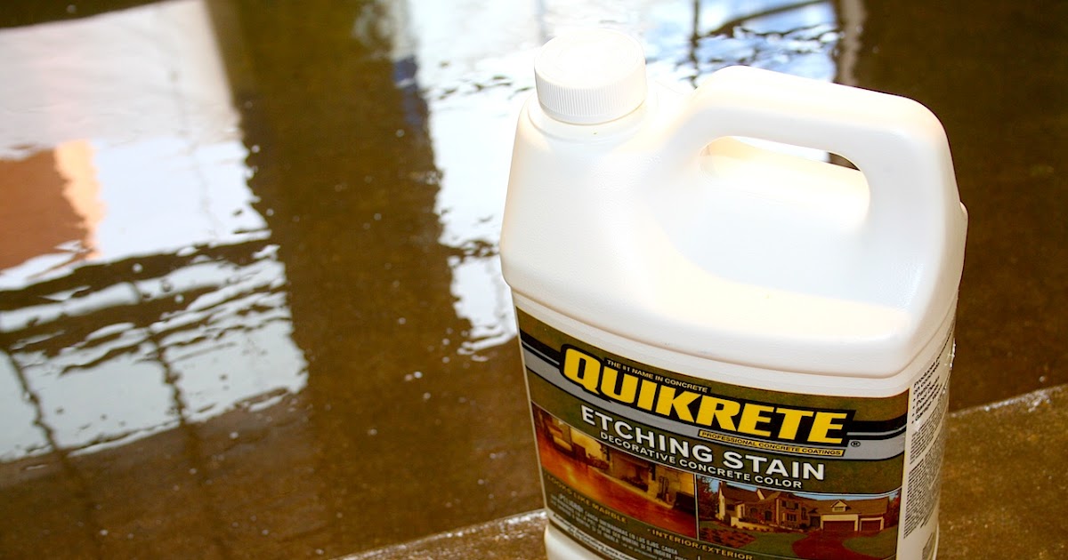 Concrete Staining Using Quikrete For Your Concrete Staining Project