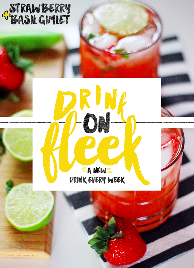Drink On Fleek Strawberry Basil Gimlet Venus Trapped in Mars Dallas