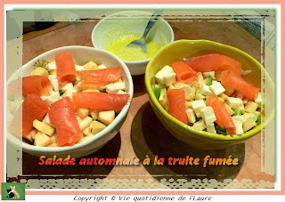 Vie quotidienne de FLaure: Salade automnale à la truite fumée