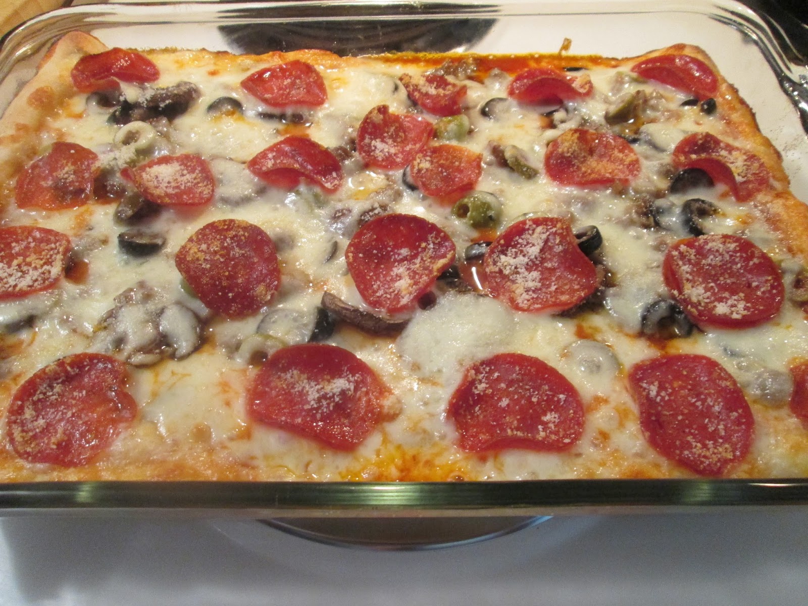 Diab2Cook Deep Dish Pizza Casserole