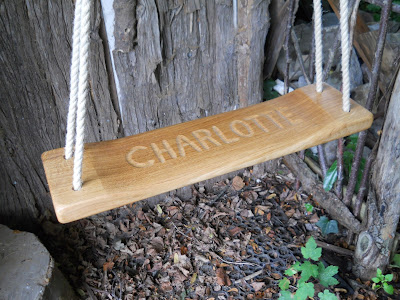 oak swing seat