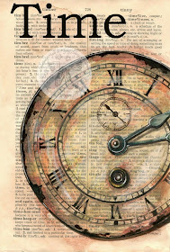 01-Clock-Face-Kristy-Patterson-Flying-Shoes-Art-Studio-Dictionary-Drawings-www-designstack-co