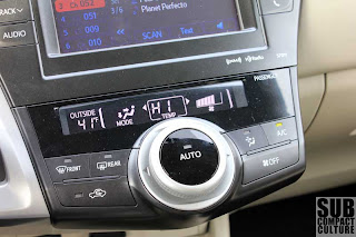 2012 Toyota Prius v climate control - Subcompact Culture