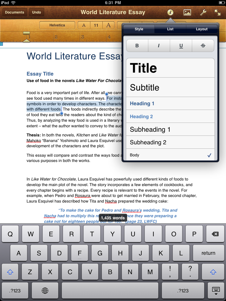 RNIT Quick Review Pages for iPad