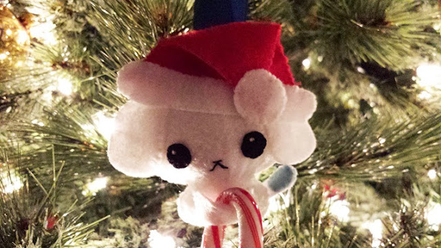 How to Make a Buru Buru Dog Holiday Ornament plushie tutorial