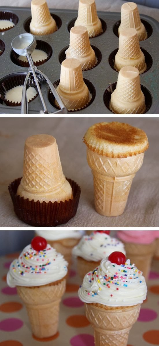 Astute Homestead DIY Cupcakes in Cones