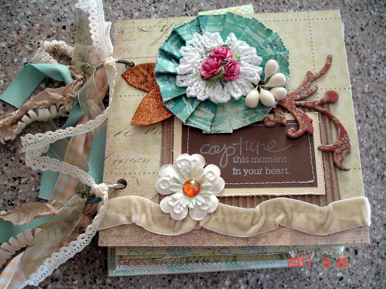 Scrapbooking by Phyllis Capture Moments 6x6 Chipboard Scrapbook Photo