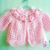 Crocheted dress for baby