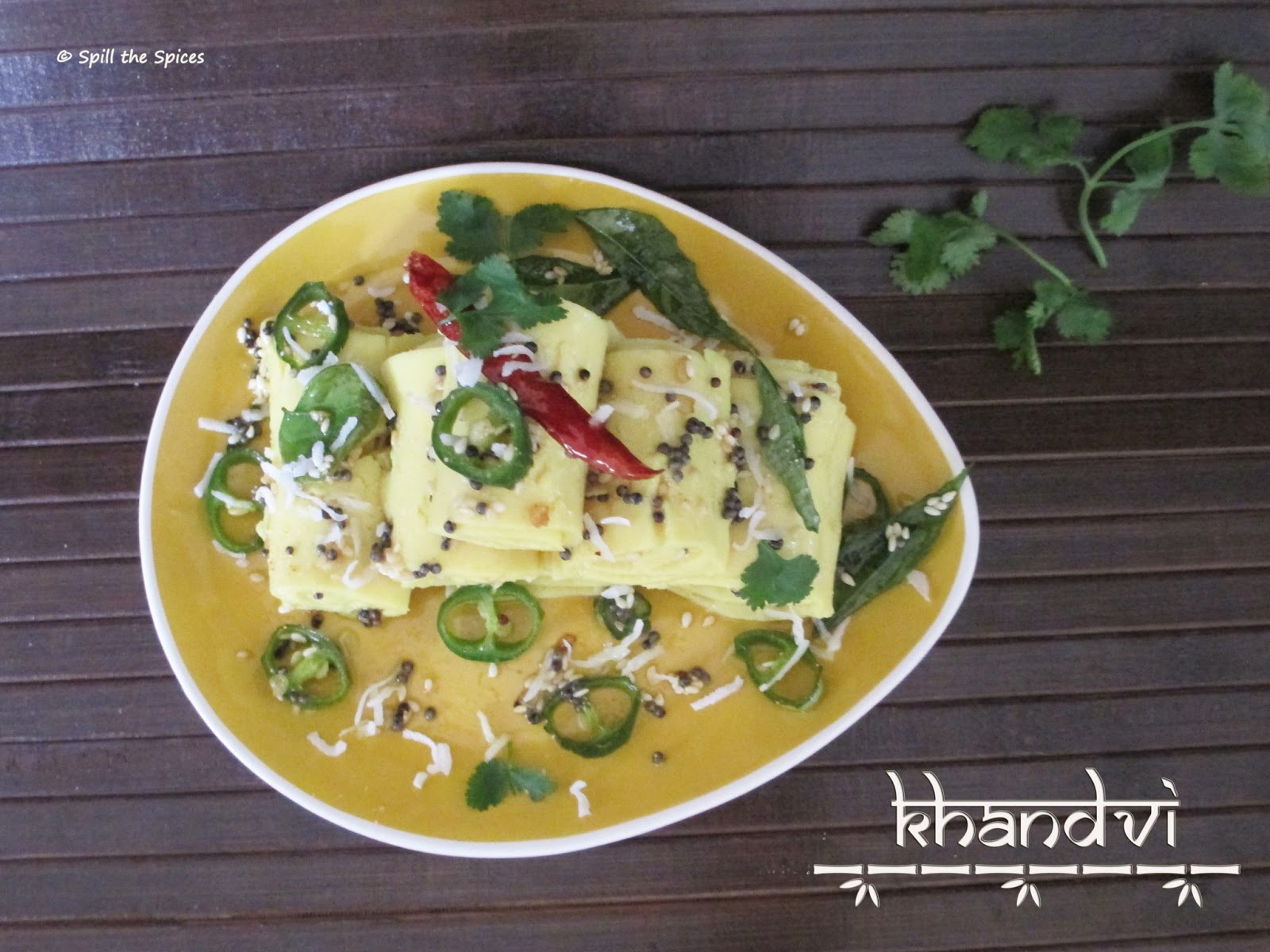 Gujarati Khandvi Spill the Spices