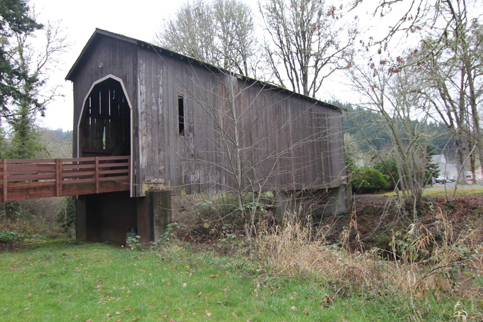 the preserveoregon blog Pass Creek Covered Bridge, Drain....Oregon's Oldest?