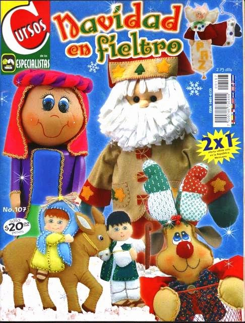muñecos navideños en fieltro | Blog de Santa clauss