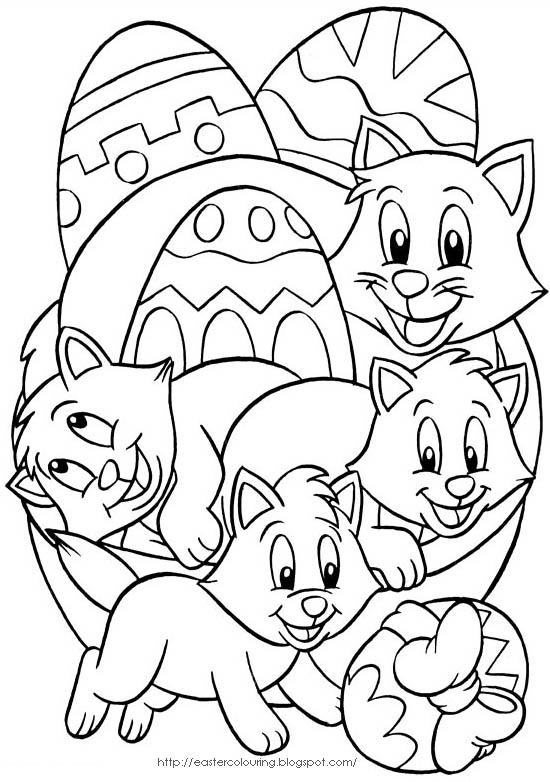 EASTER COLOURING: EASTER PICTURES TO COLOR