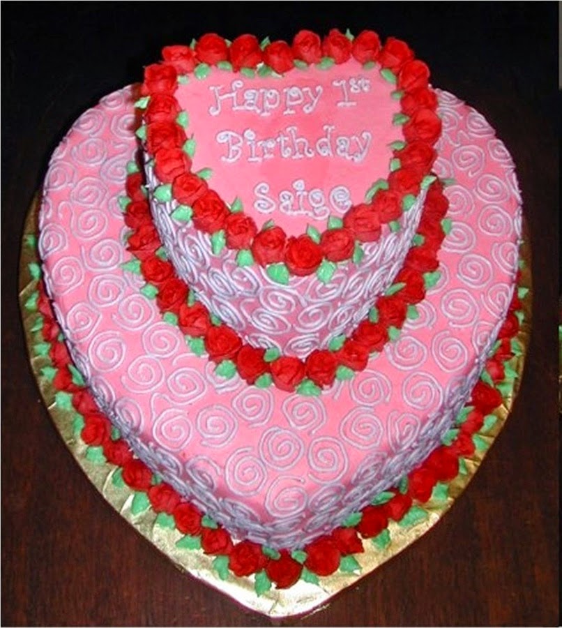 HD BIRTHDAY WALLPAPER : Birthday heart cake for lover