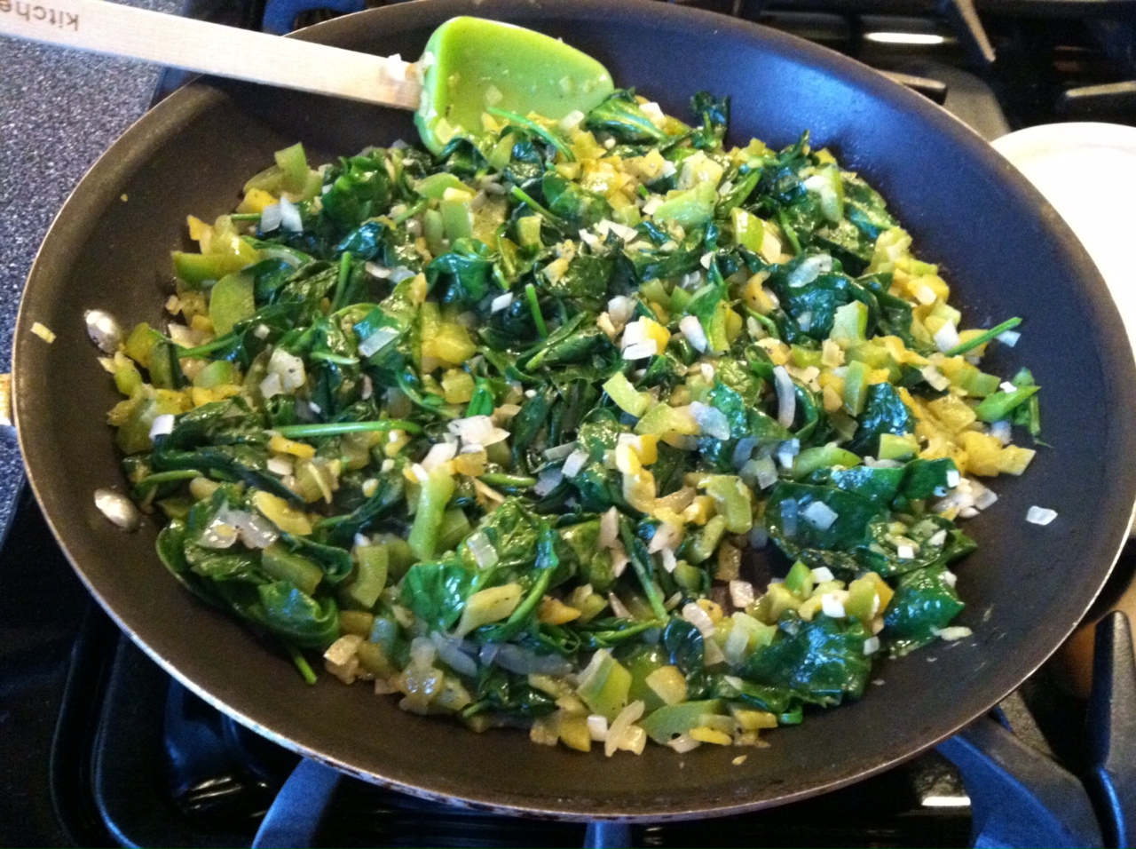 SourdoughNative Green Chile Spinach Frittata