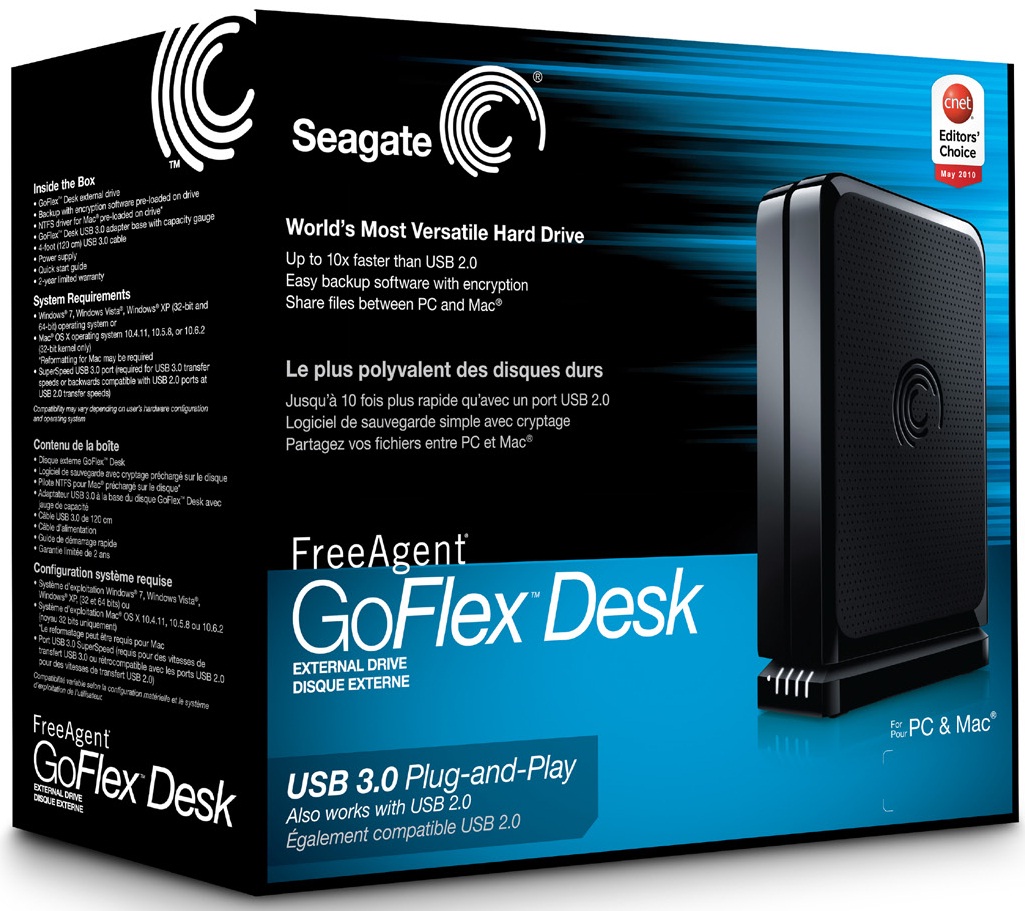 Pc Internet Zone Seagate Freeagent Goflex Desk External Drive