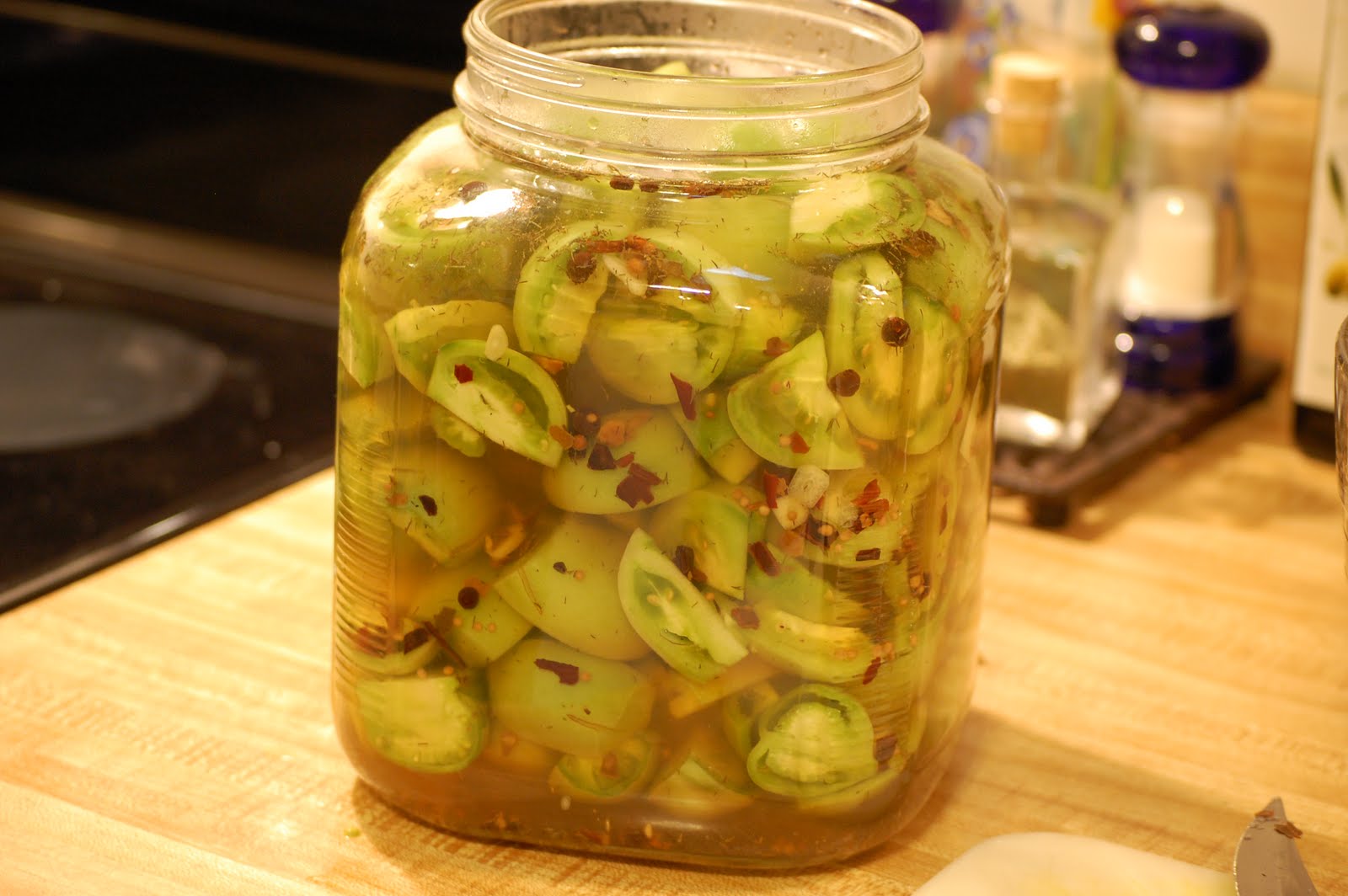 Tidy Brown Wren, bringing order to your nest Pickled Green Tomatoes In