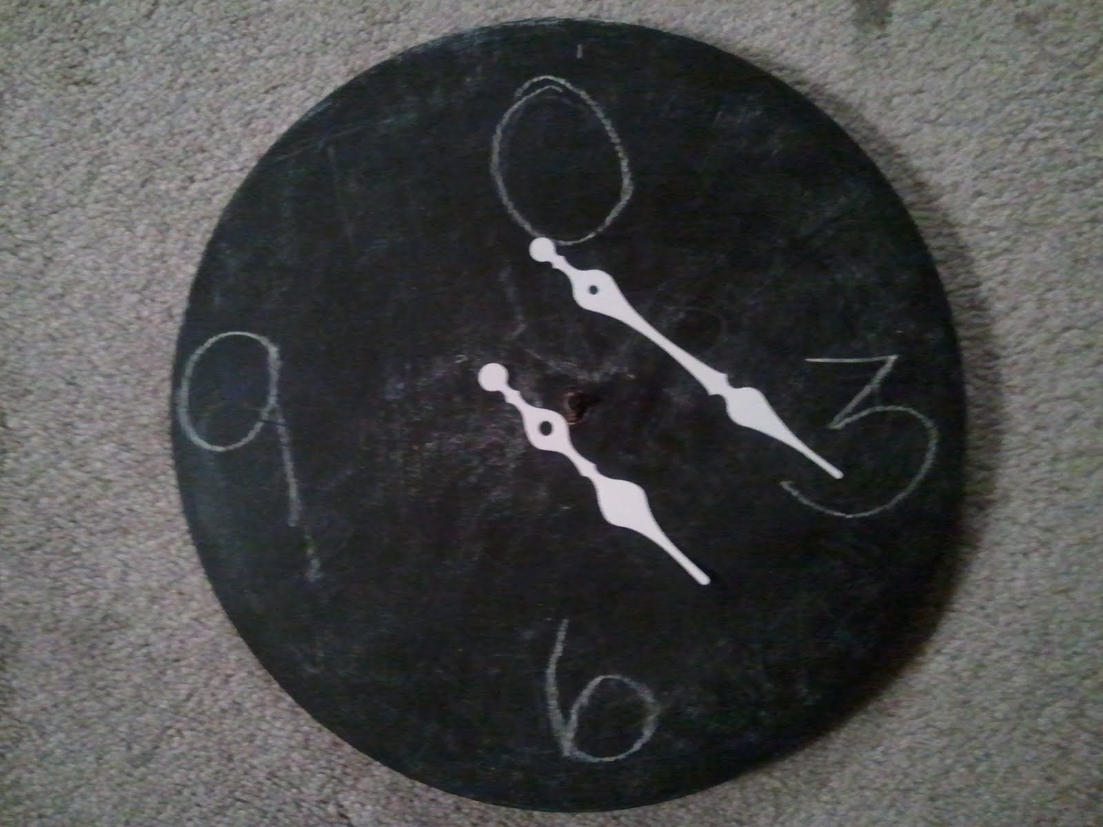 3d clock chalkboard 3d clock chalkboard