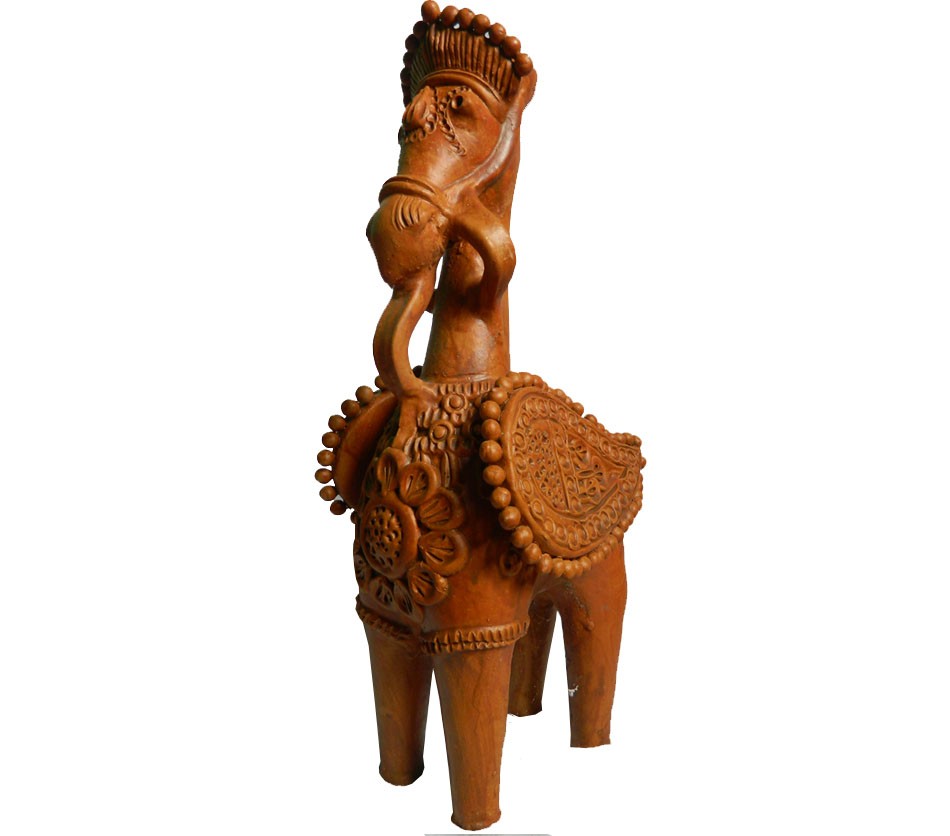 The Cultural Heritage of India * Real Cute Bankura Terrakota Horses of