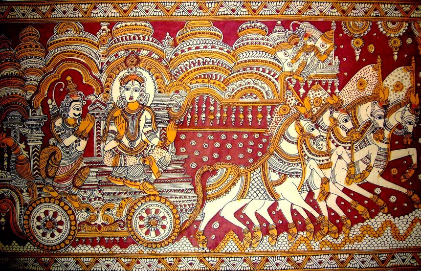 Kalamkari Paintings Siva Travelogue