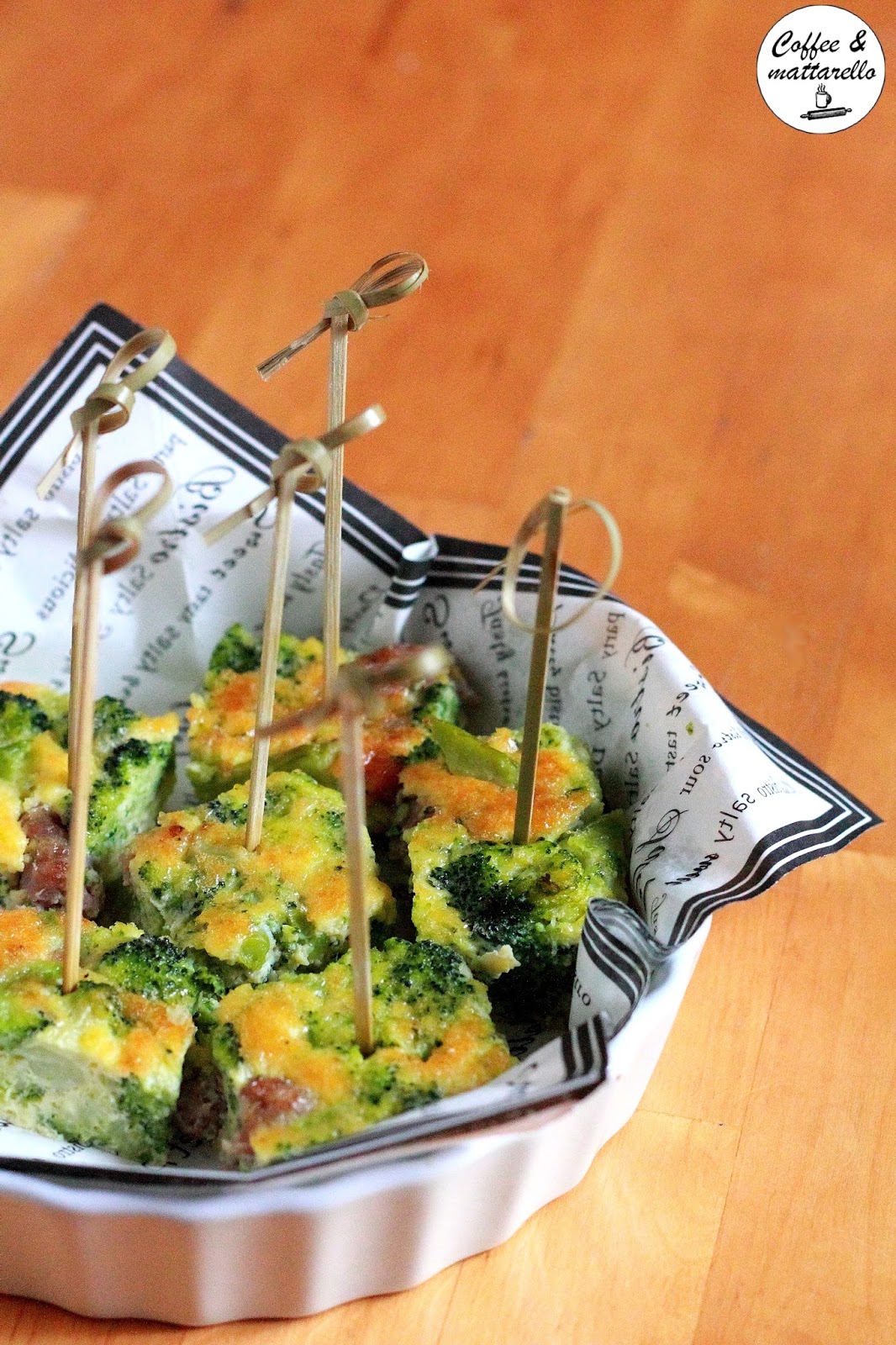 Frittata di broccoli e salsiccia al forno Coffee & Mattarello