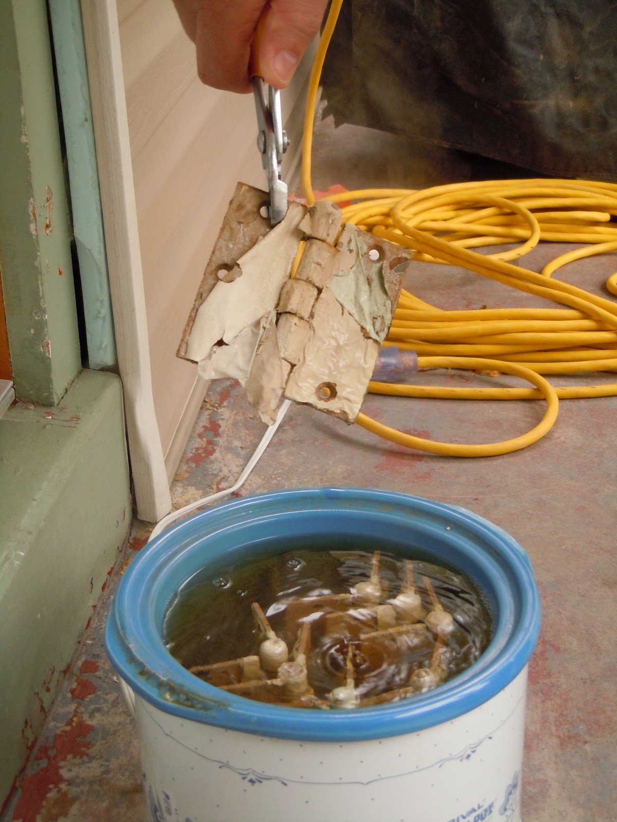 A Tree Lined Street How To Safely Remove Old Paint from Hardware