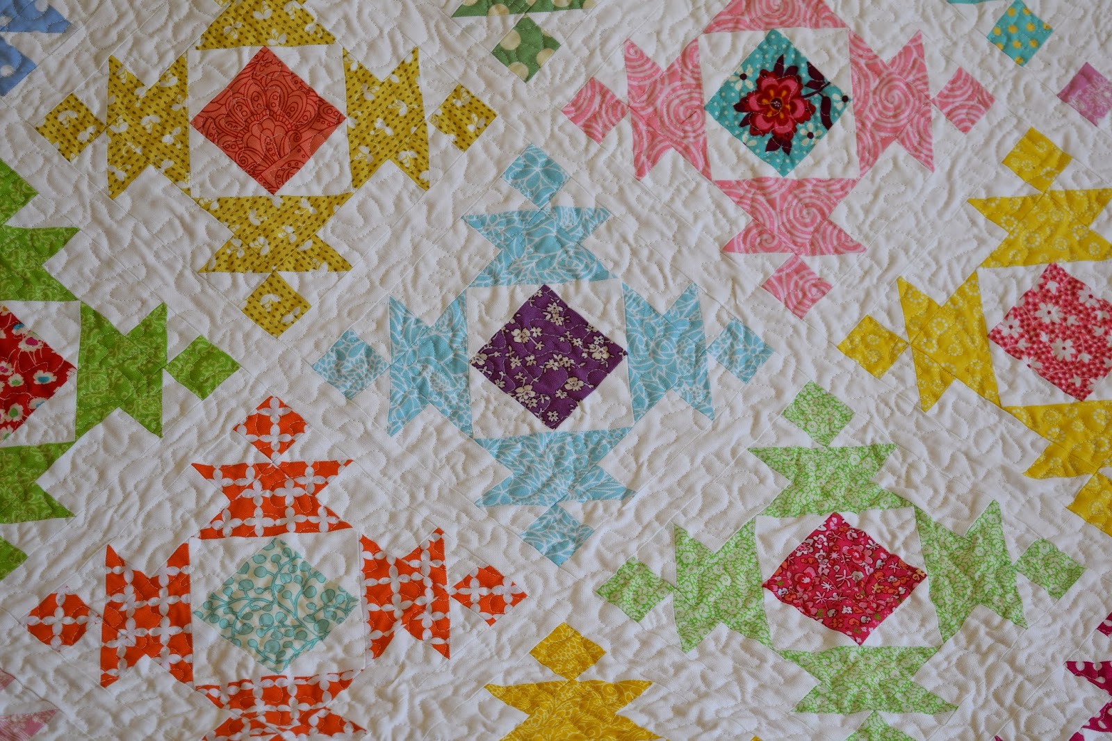 Brigantia Designs Chinese blocks quilt, tick.