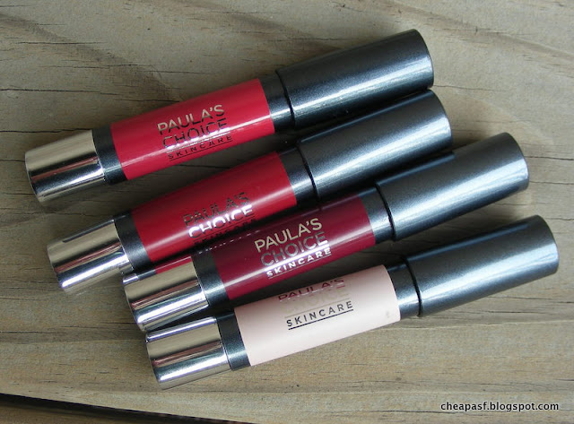 Paula's Choice Berry & Bright Lip Pencil Collection: Winter Berry, Currant, Plum, and Sugar