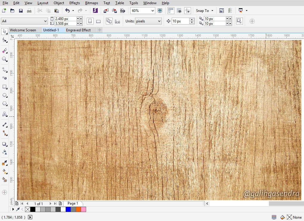 Corel Wood Pattern | coreldraw tutorial carved engraved text effect galih Corel Wood Pattern | coreldraw tutorial carved engraved text effect galih