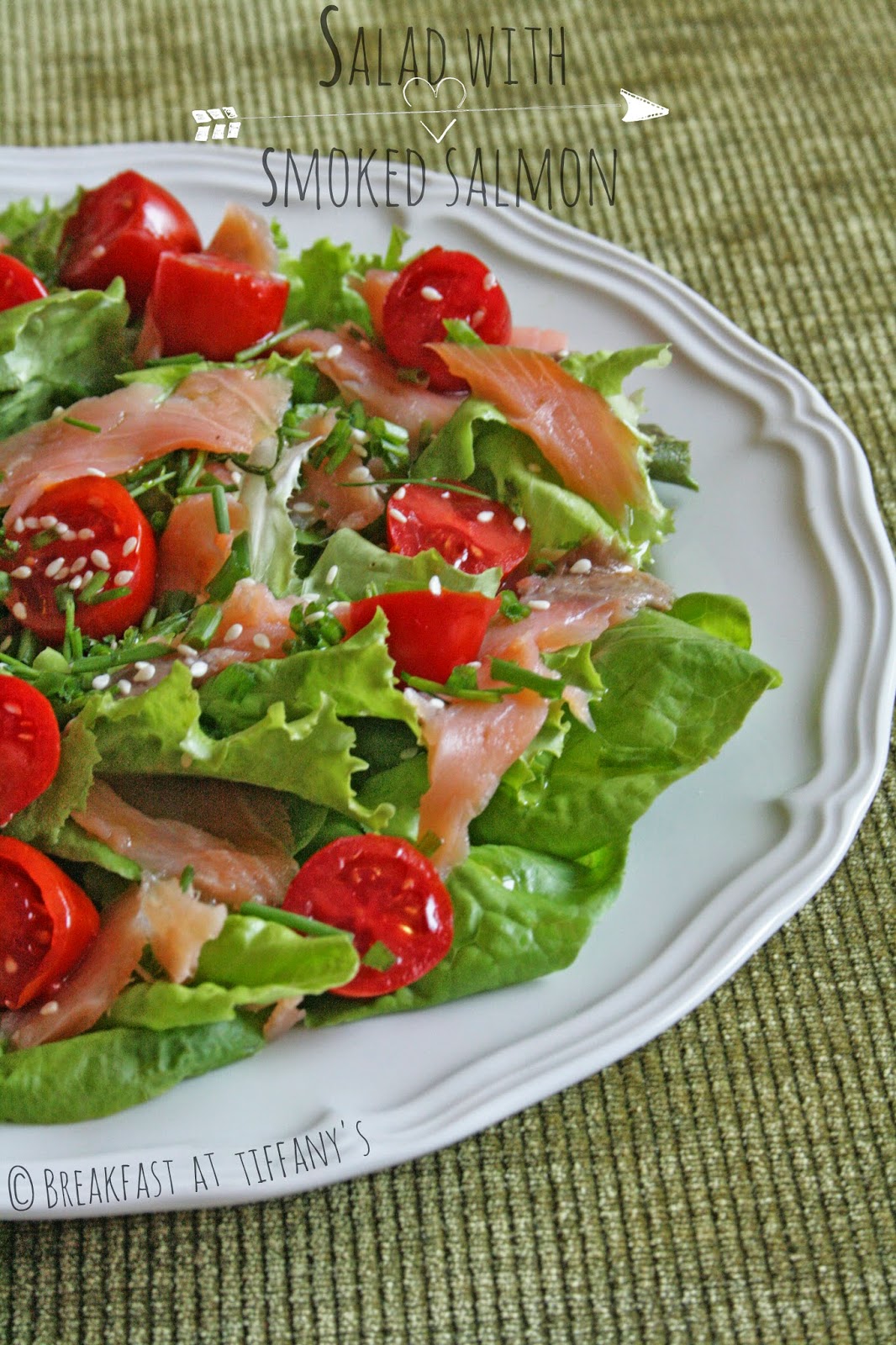 insalata con salmone affumicato / salad with smoked salmon