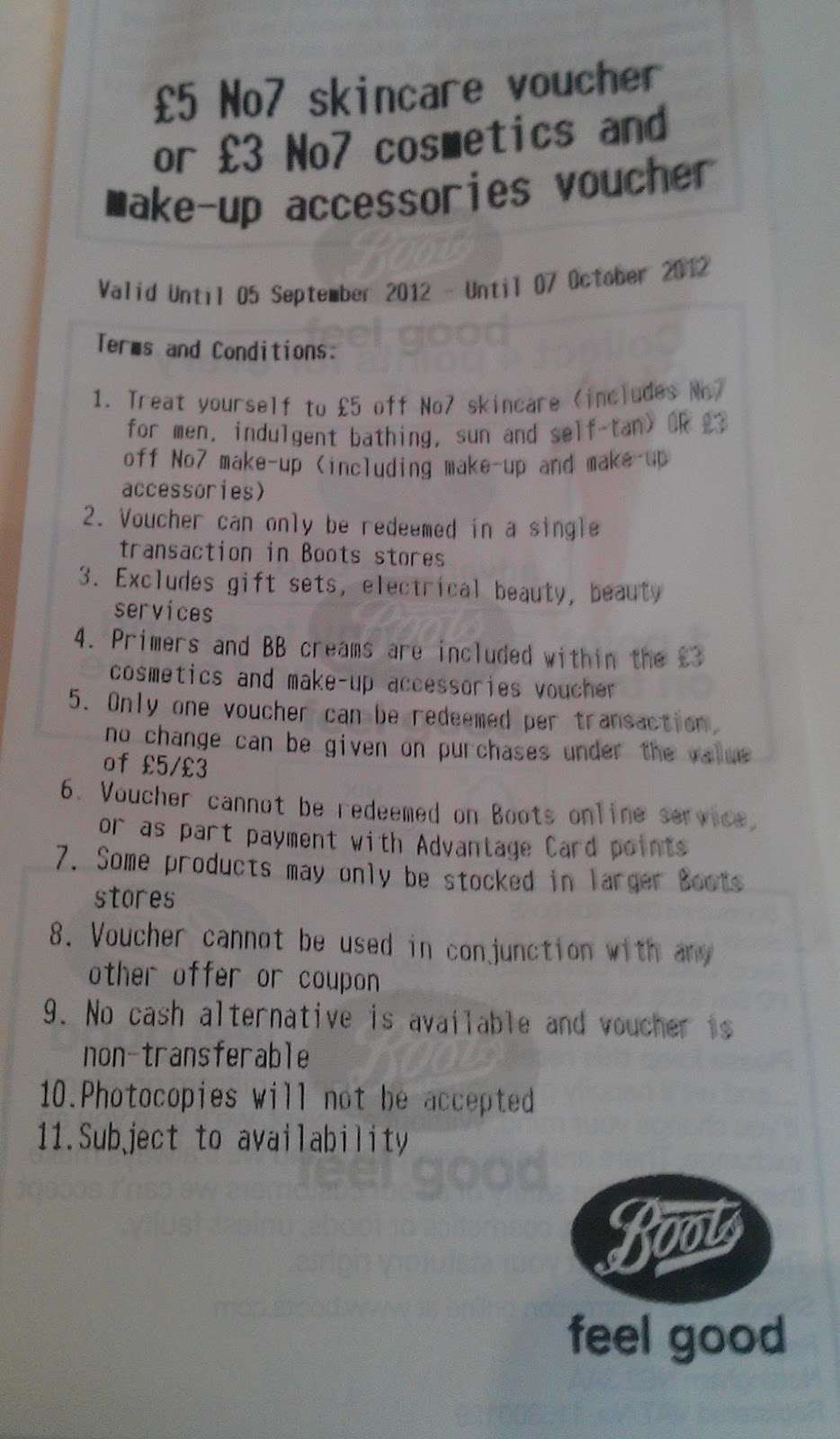 Buy > no7 voucher code > in stock