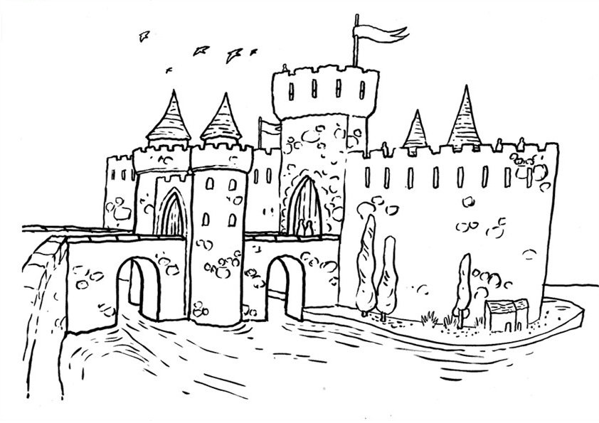 Dibujos para colorear de CASTILLOS