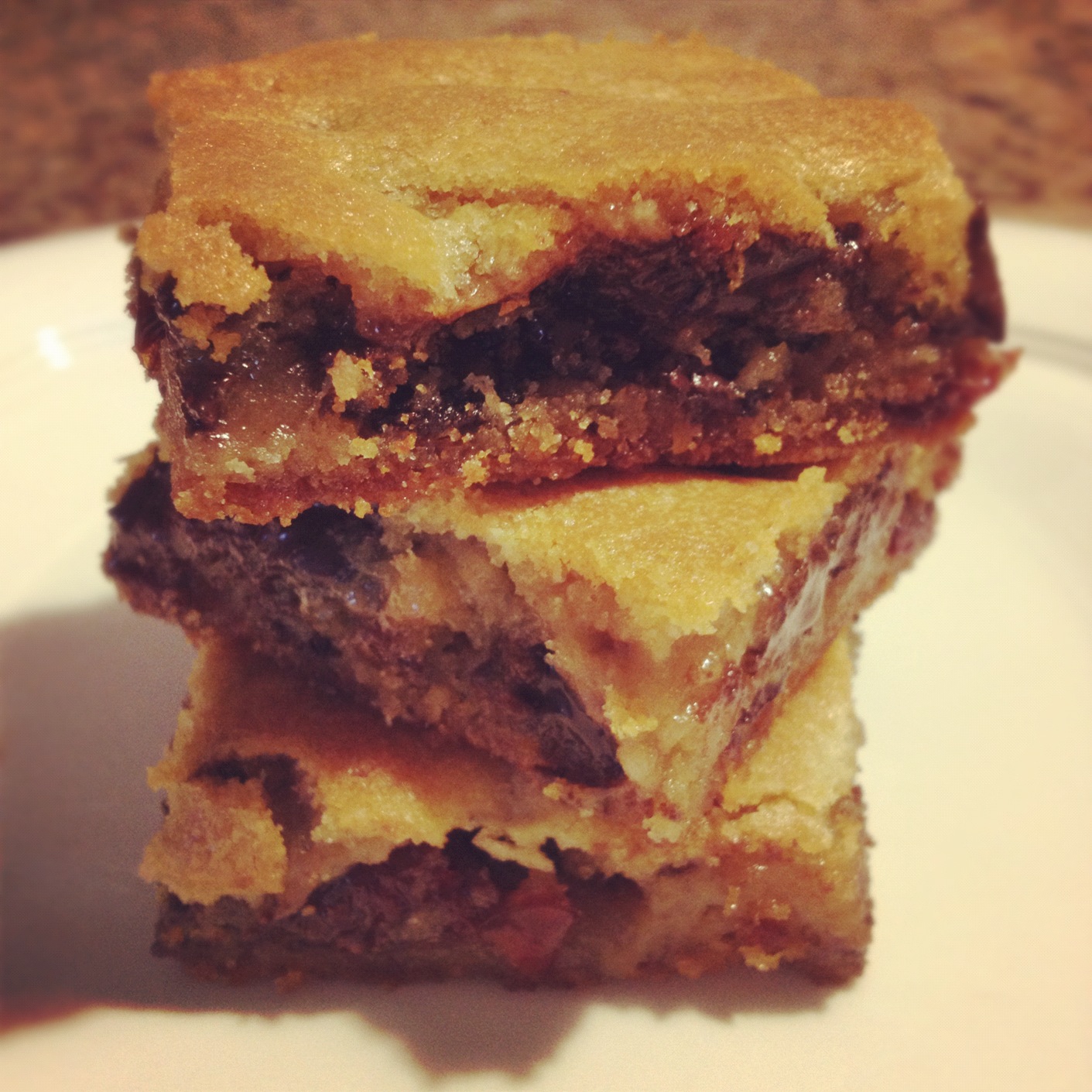 Cohen Food Dark Chocolate Cherry Blondies