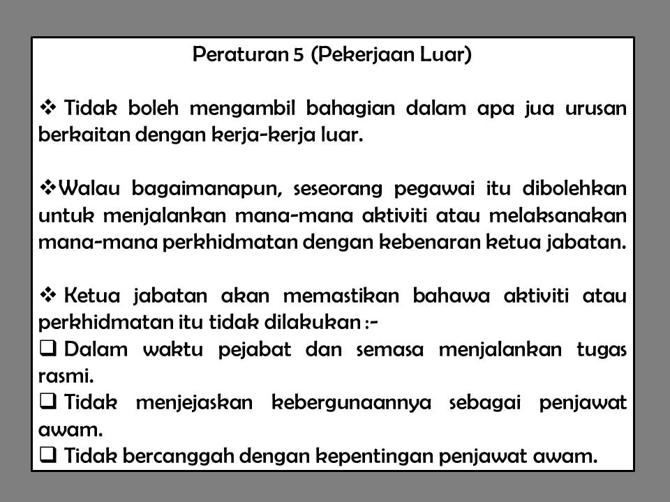 Perintah Am Bab C Cuti