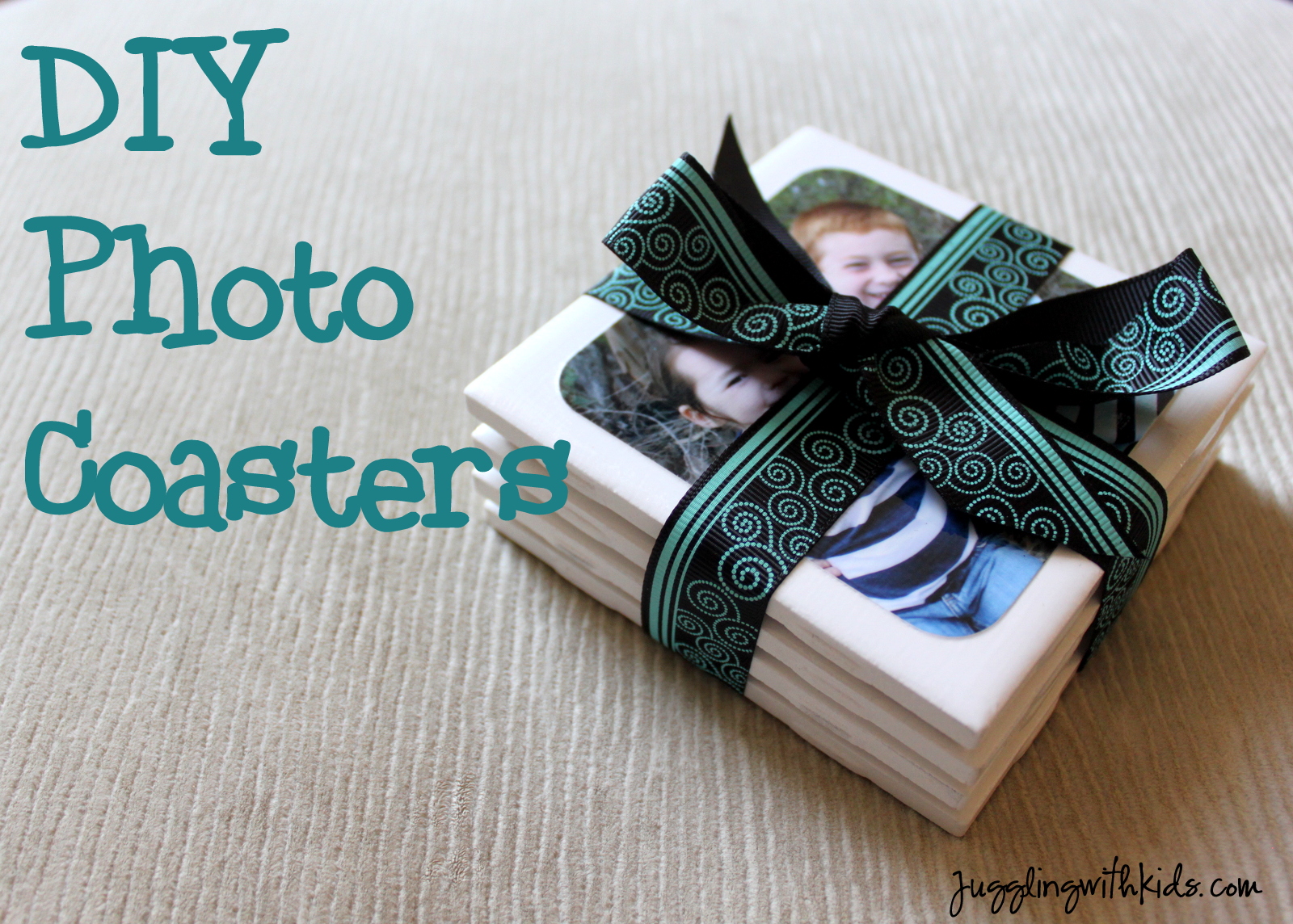 Diy Photo Coasters For Father S Day Juggling With Kids