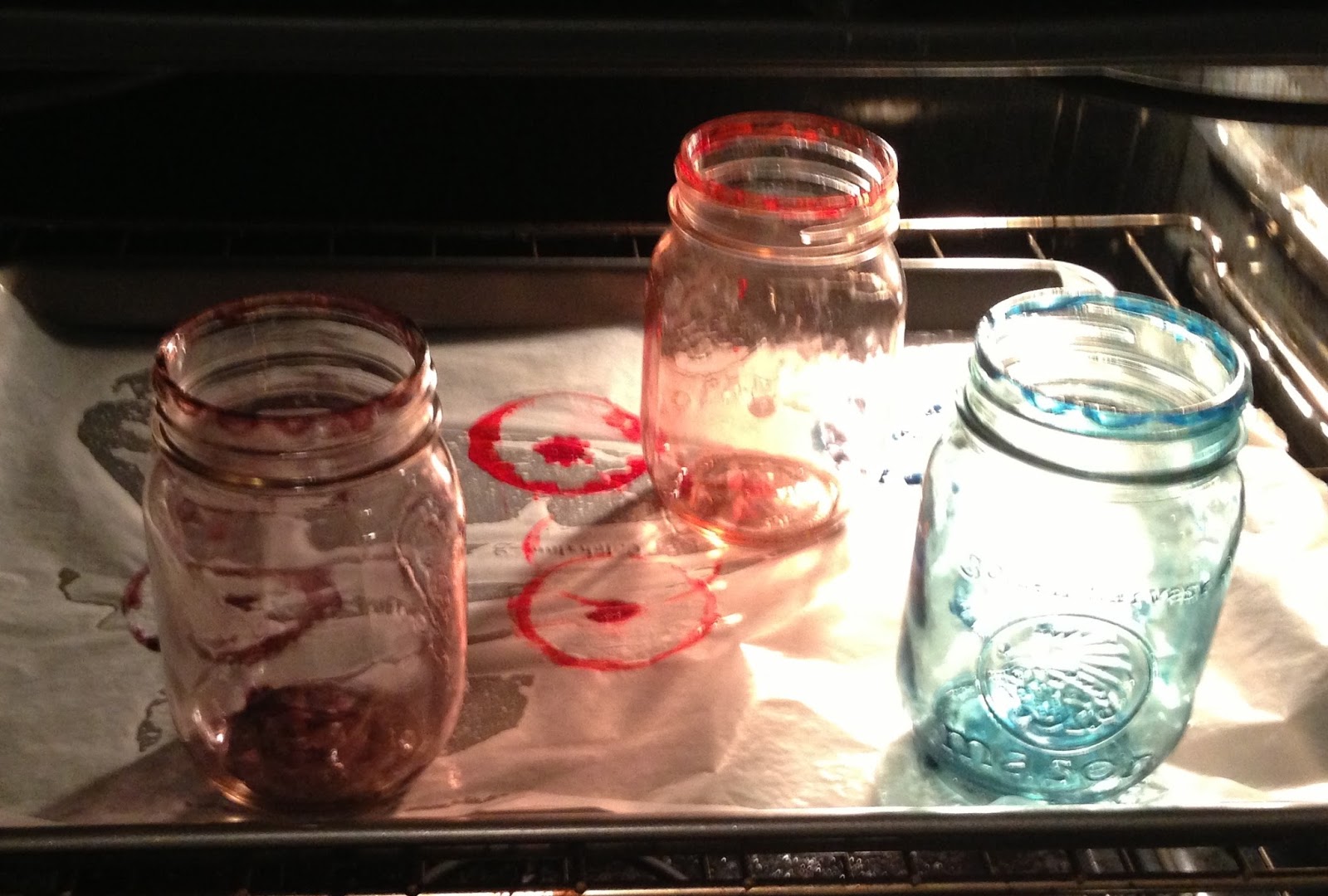 life as a bormann DIY Tinted Mason Jars