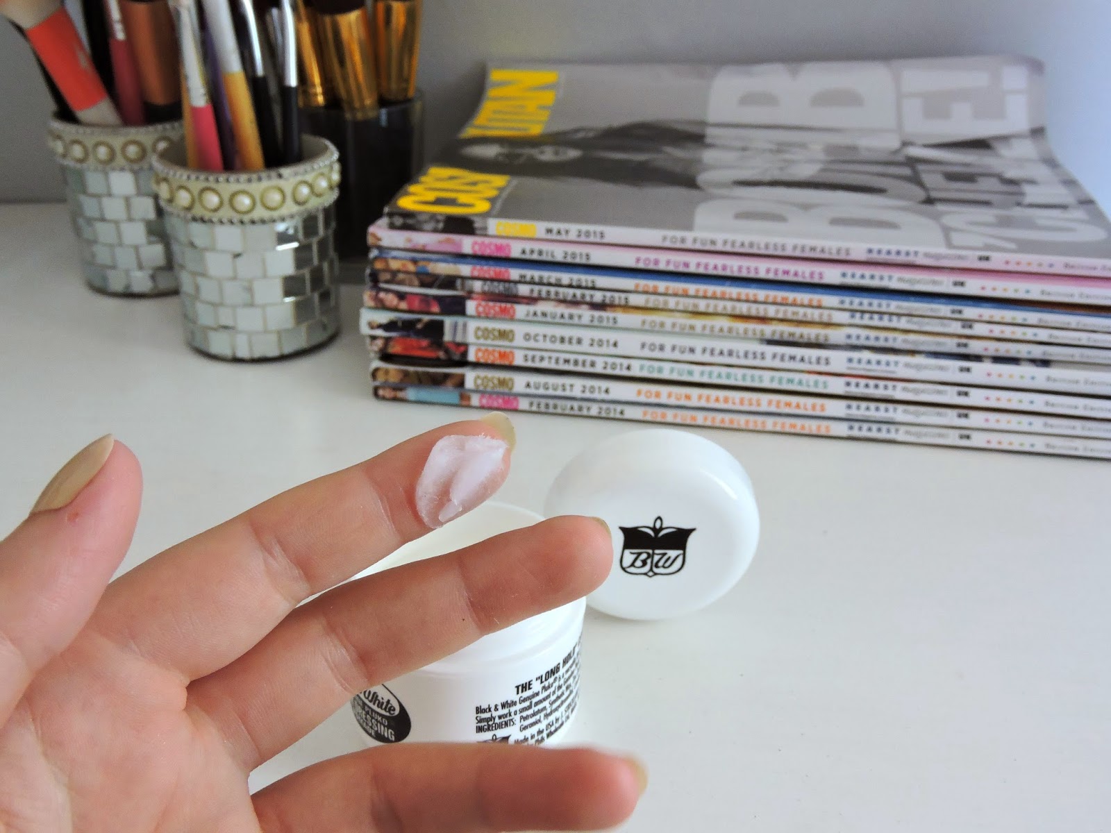 Black White Hair Dressing Pomade O Is For Ottilie